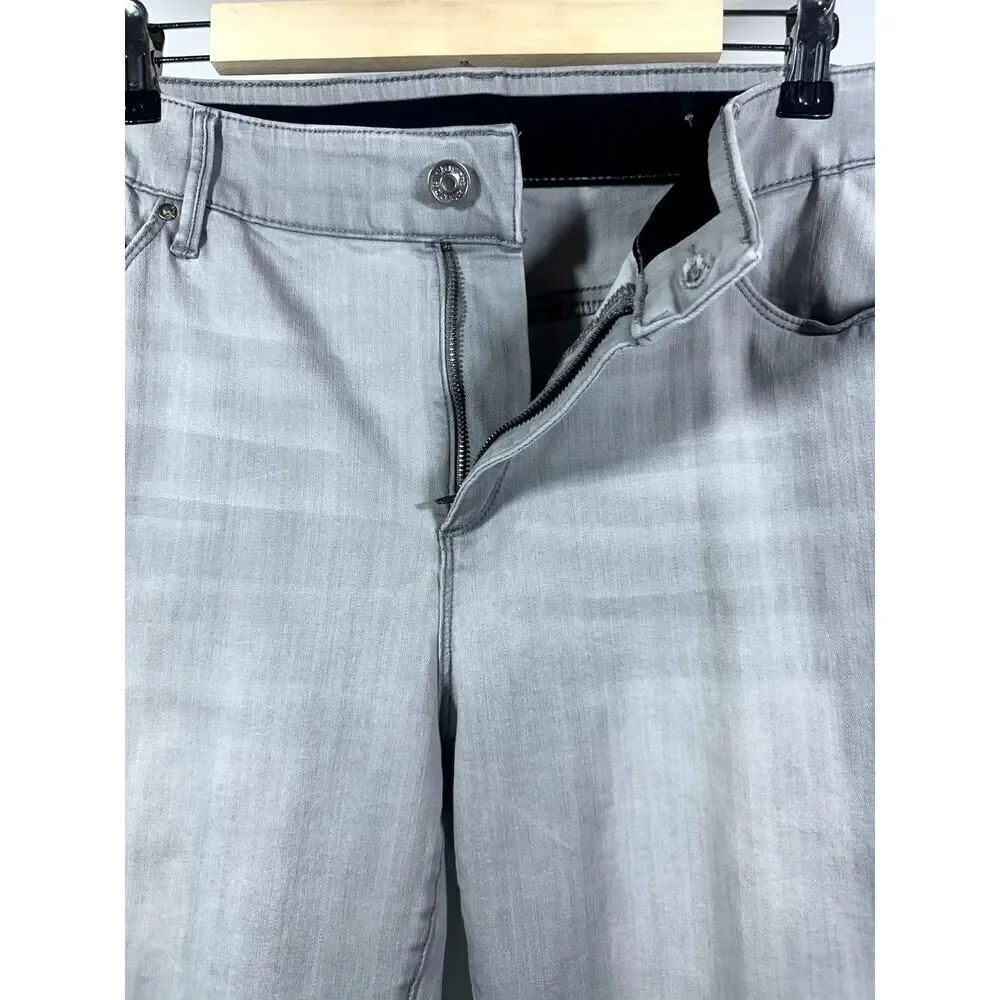 CHICO'S Women's High Rise Cropped Denim Jeans Gray Size 3P/16 Petite